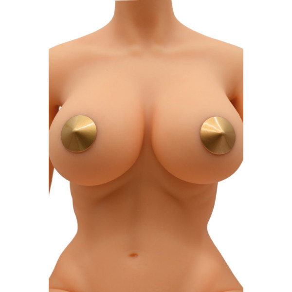 Nipple Métal doré Cache tétons cône 